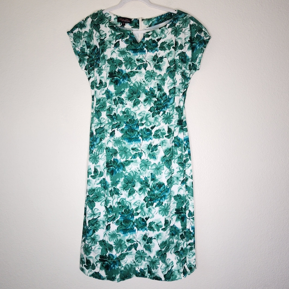 Trashy Diva Teal and White Floral Midi Dress